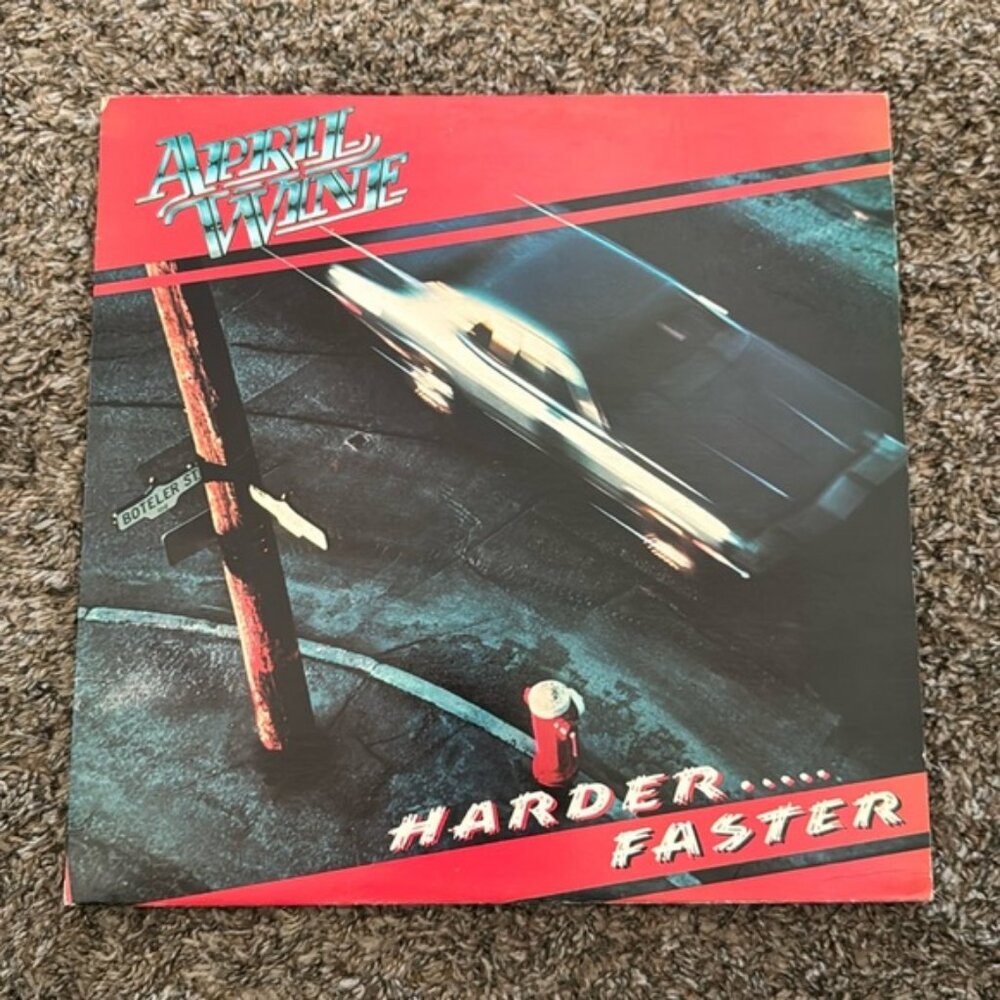 April Wine "Harder Faster" Vinyl Record